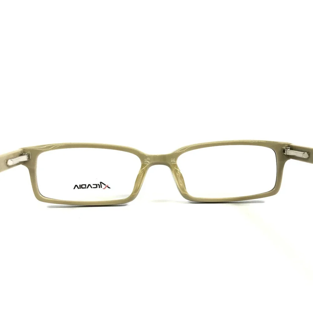 Arcadia Eyeglasses Frames 7042 C3 Matte Black Beige Rectangle Full Rim 55-18-140